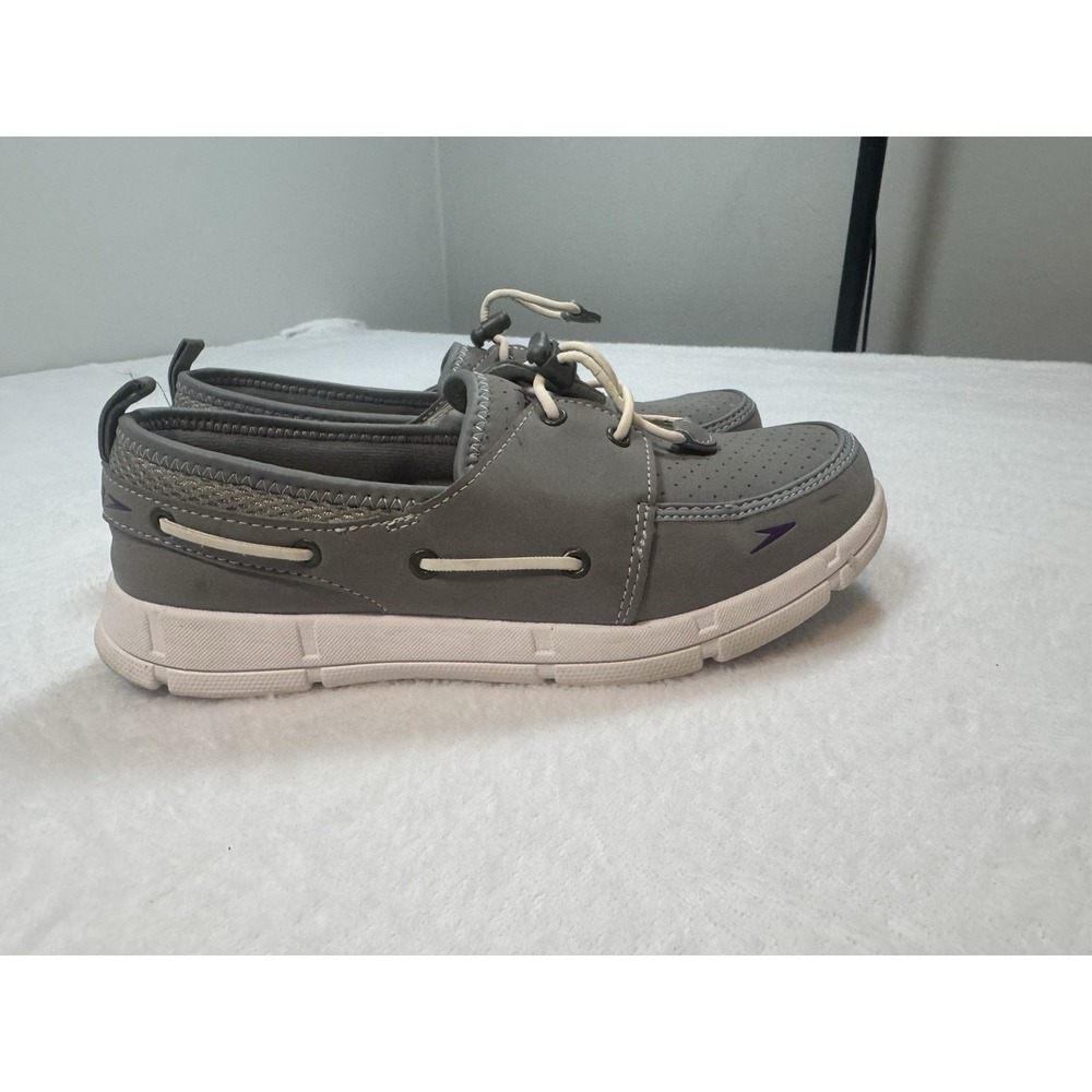 SPEEDO Gray Casual‎ Slip On Swimming Deck Pool Shoes Womens Size 7 Vacation Boat